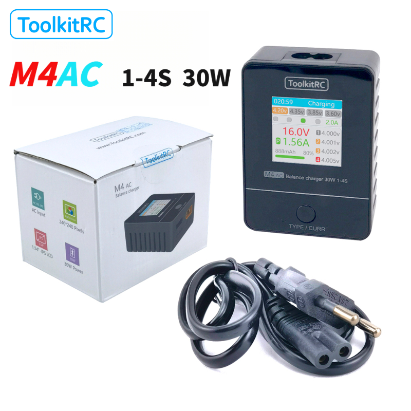 ToolkitRC M4AC 1-4S Lipo LiHV  - Drone Racing Charger recension och pris