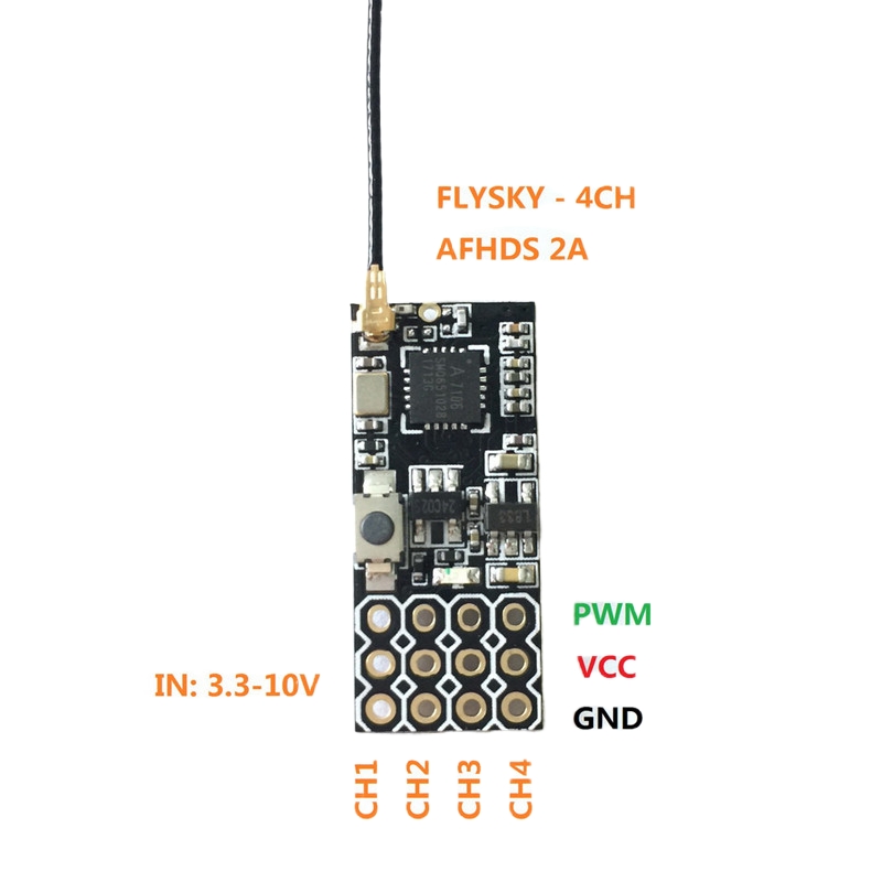 Flysky FS2A Mini Receiver 4CH  - Drone Racing Receiver recension och pris