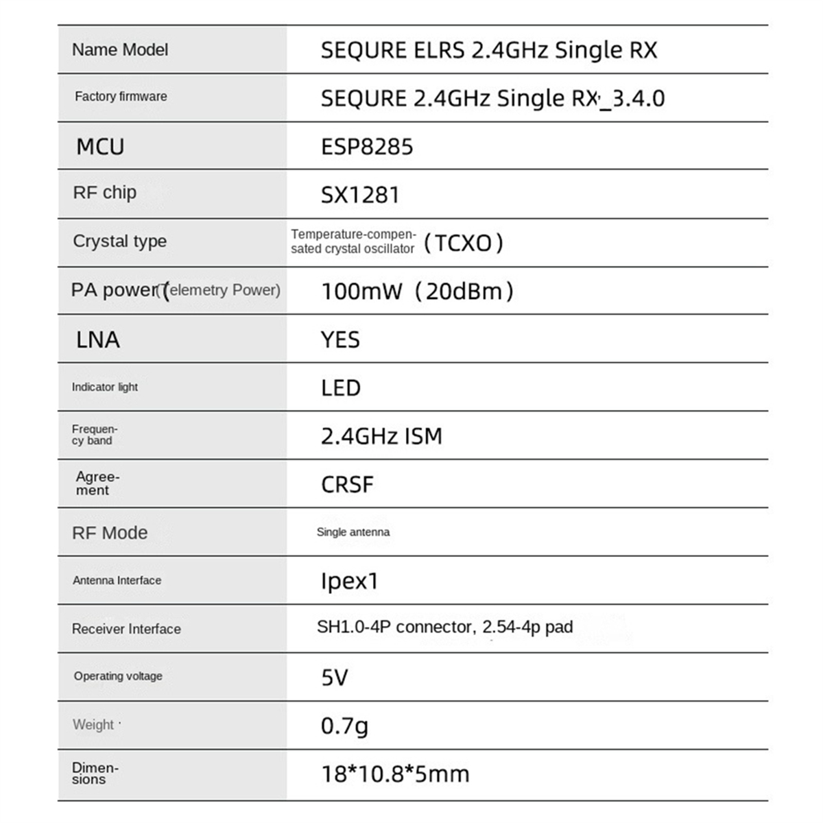 A56G-SEQURE ELRS 2.4GHz Single - Drone Racing Charger recension och pris