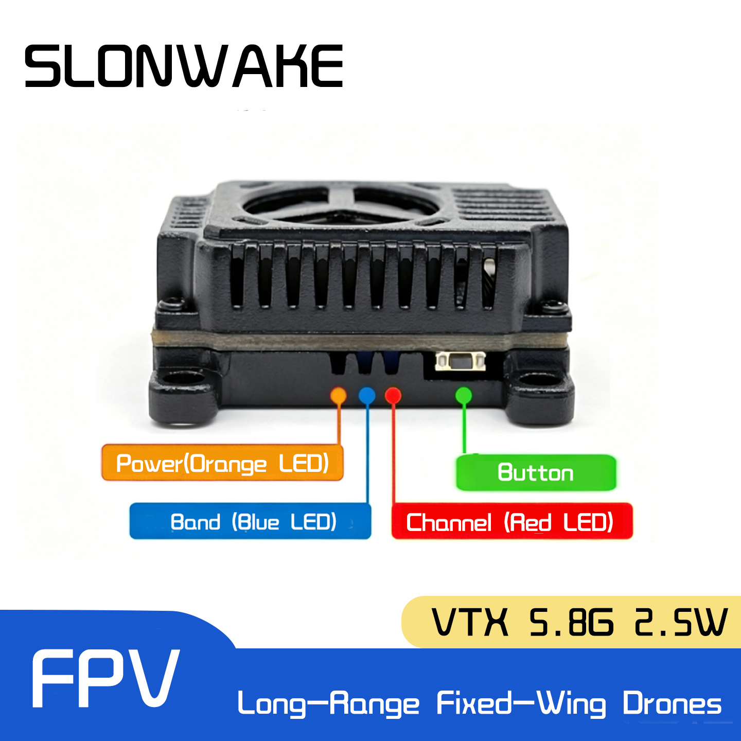 SLONWAKE 5.8G 48CH FPV Transmi - Drone Racing Vtx recension och pris