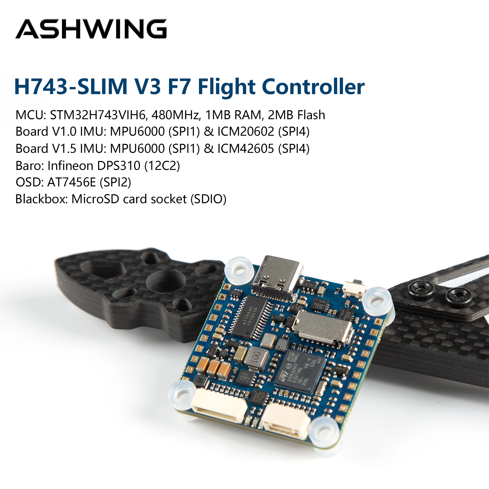 H743-SLIM V3 Flight Controller - Drone Racing Flight Controller recension och pris