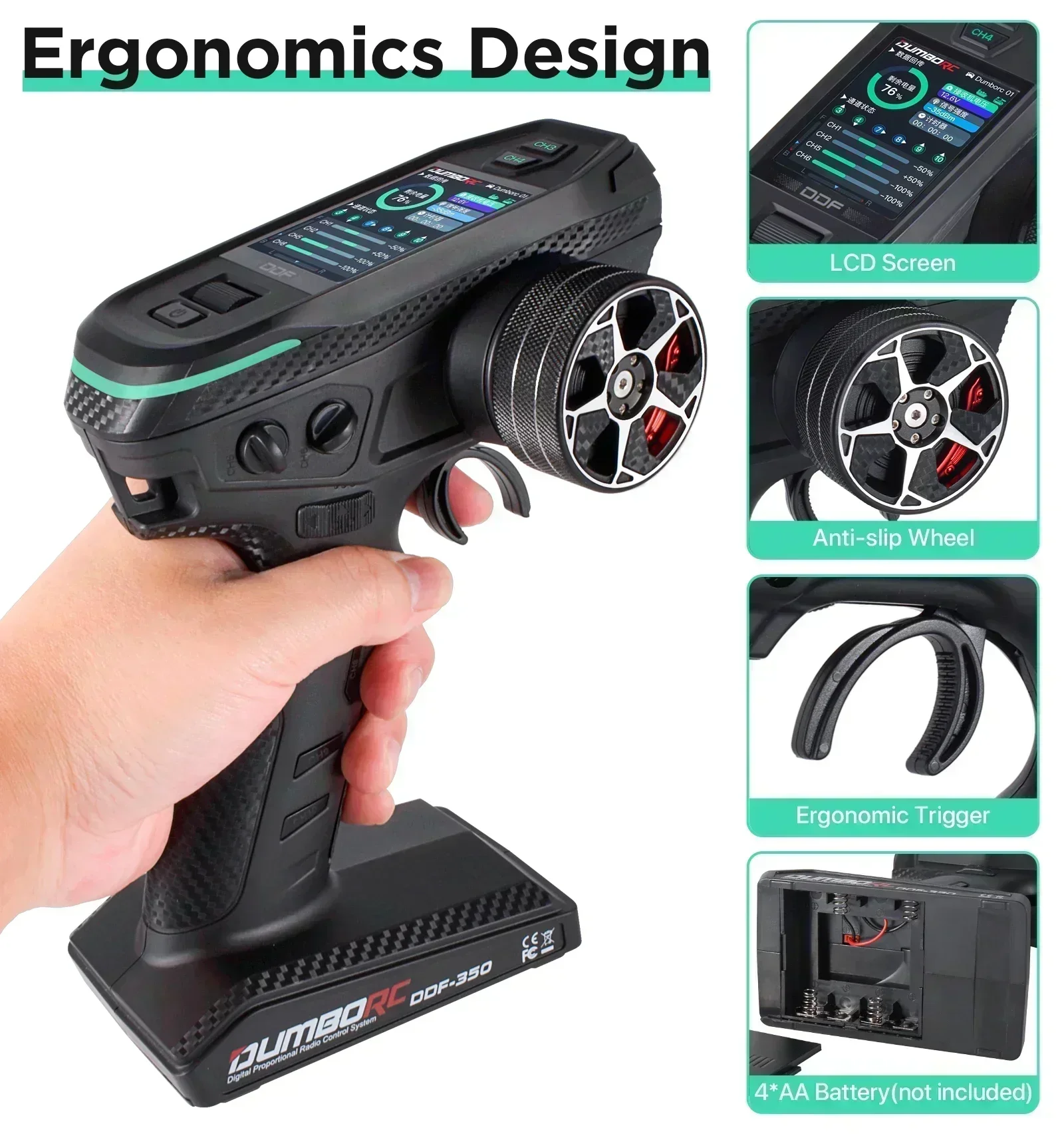 DUMBORC 10CH DDF-350 RC Remote - Drone Racing Receiver recension och pris
