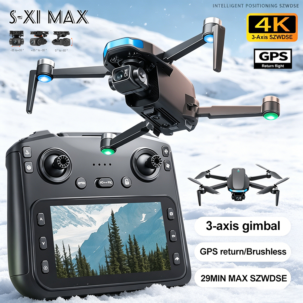 New S-X1 MAX Drone GPS 8K Prof - Drone Racing Camera recension och pris