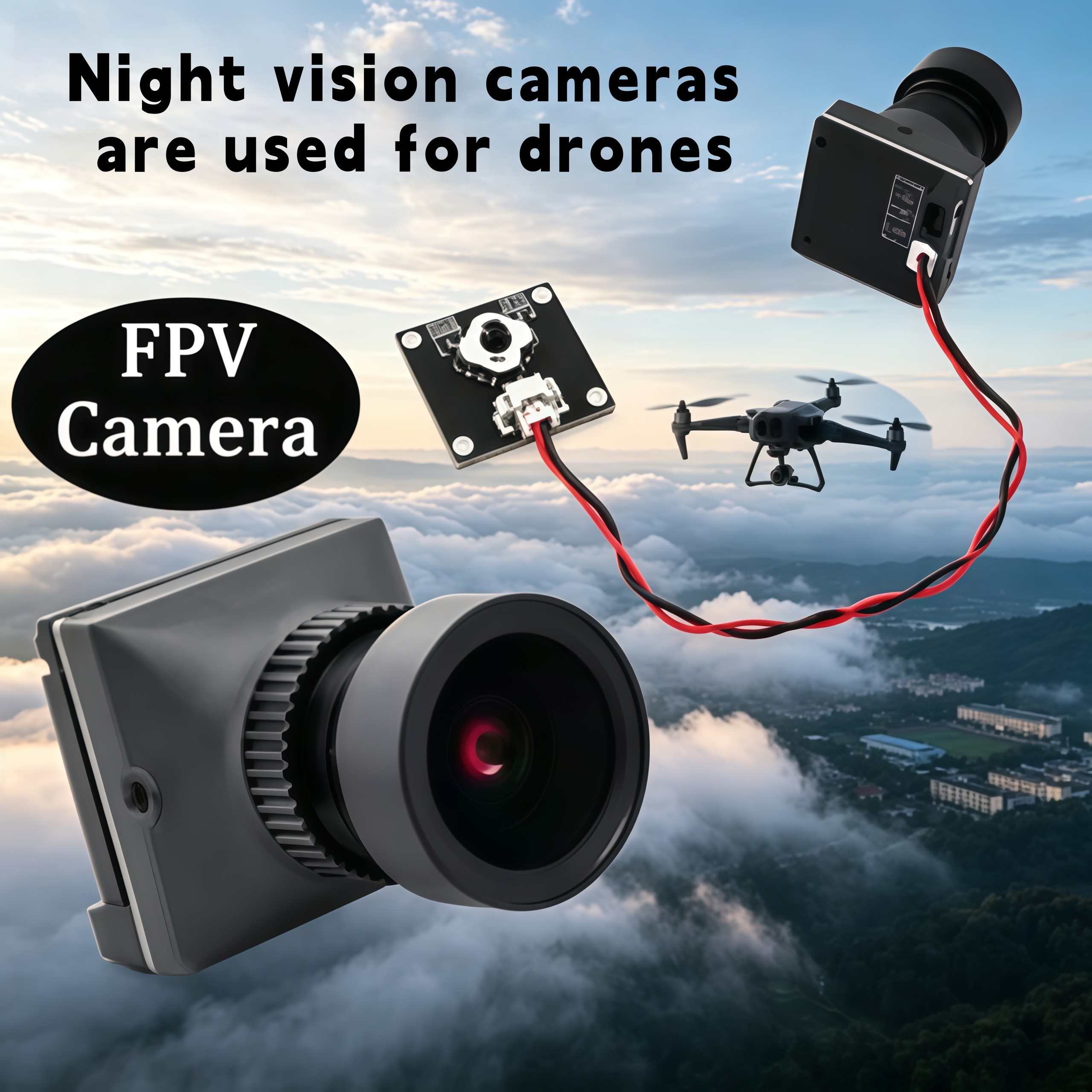 1500TVL HD CADDX Snail FPV Cam - Drone Racing Transmitter recension och pris